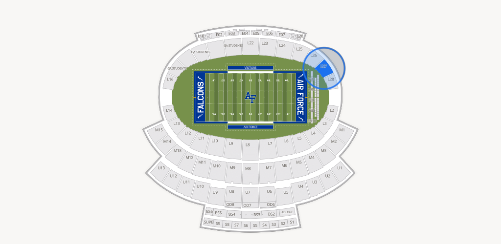 Falcon Stadium Seating Chart