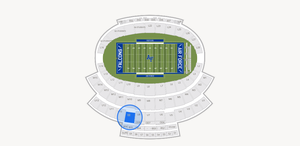 Falcon Stadium Seating Chart