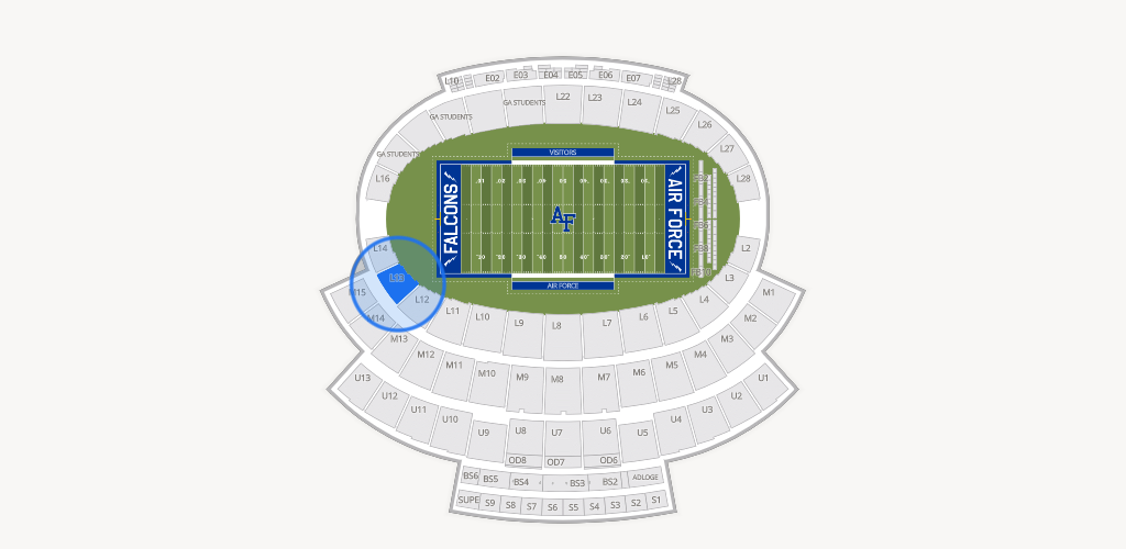 Falcon Stadium Seating Chart