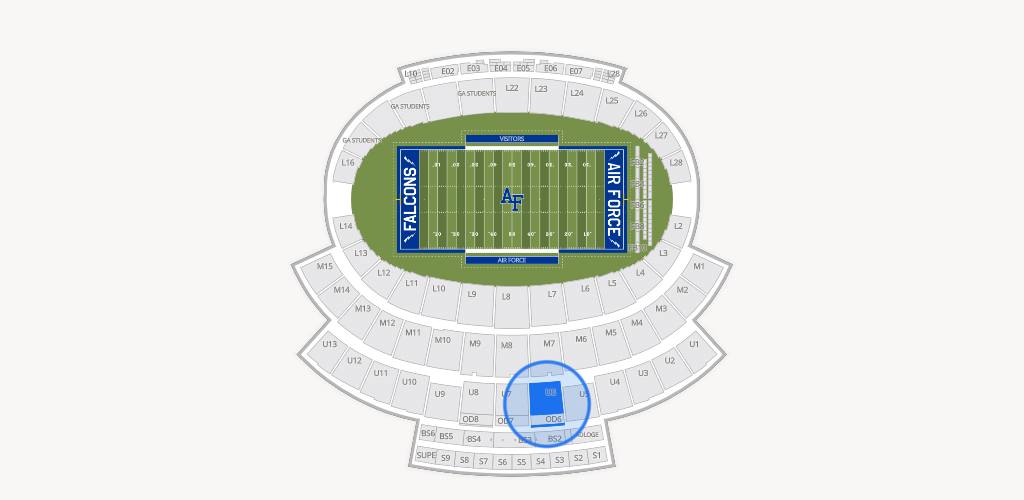 Falcon Stadium Seating Chart