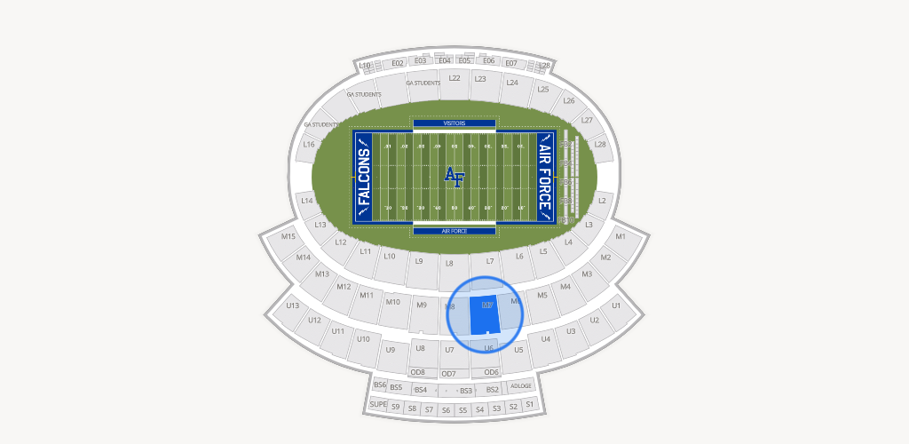 Falcon Stadium Seating Chart