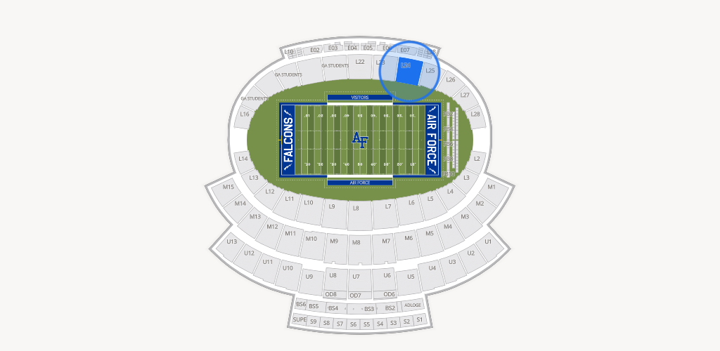 Falcon Stadium Seating Chart