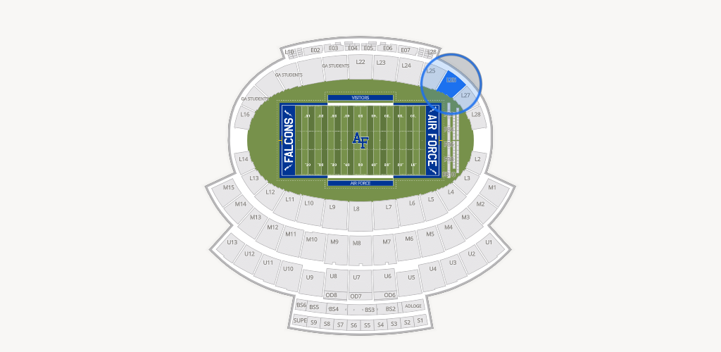 Falcon Stadium Seating Chart