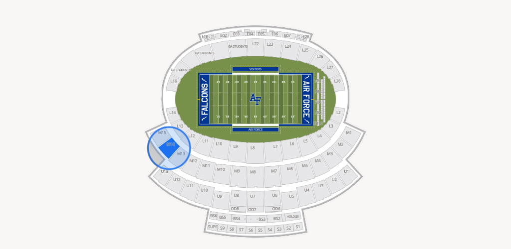 Falcon Stadium Seating Chart