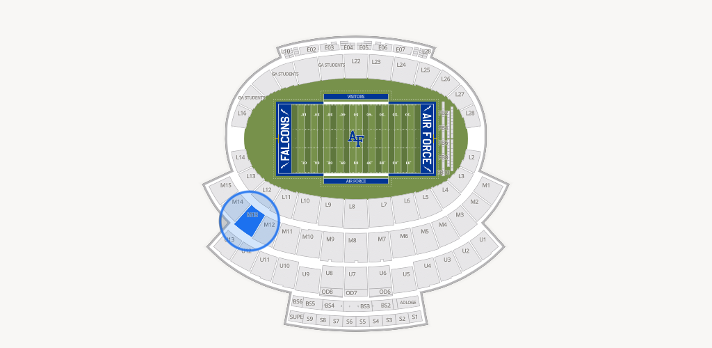 Falcon Stadium Seating Chart