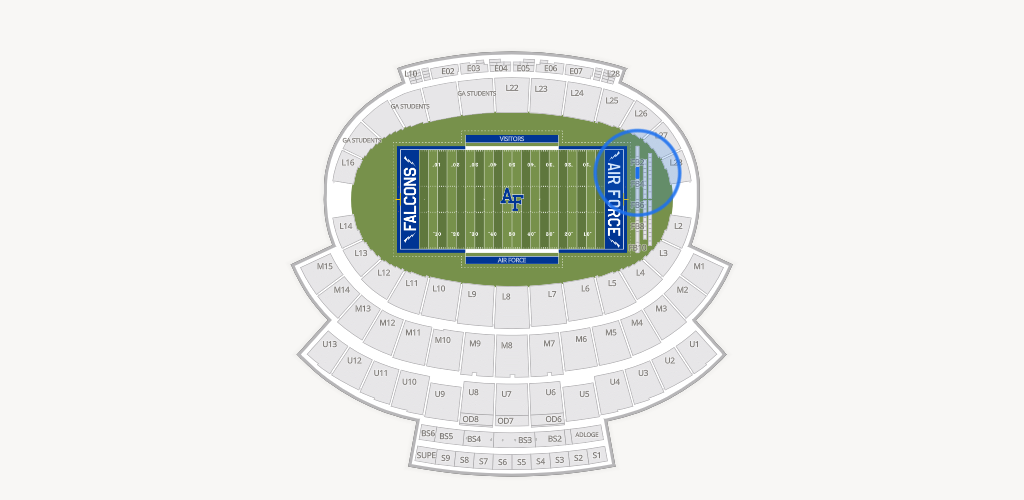 Falcon Stadium Seating Chart