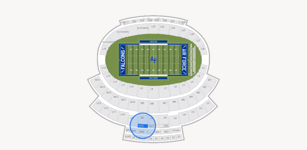 Falcon Stadium Seating Chart