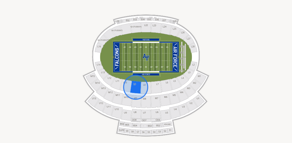 Falcon Stadium Seating Chart