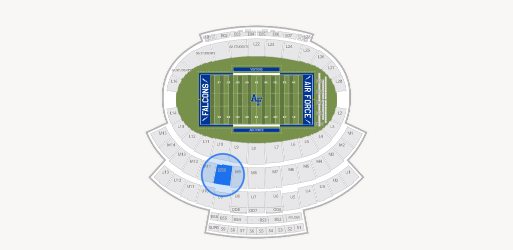 Falcon Stadium Seating Chart