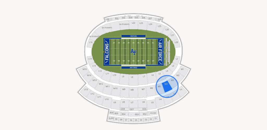 Falcon Stadium Seating Chart