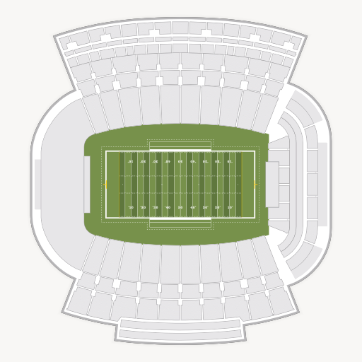 Faurot Field at Memorial Stadium seating chart