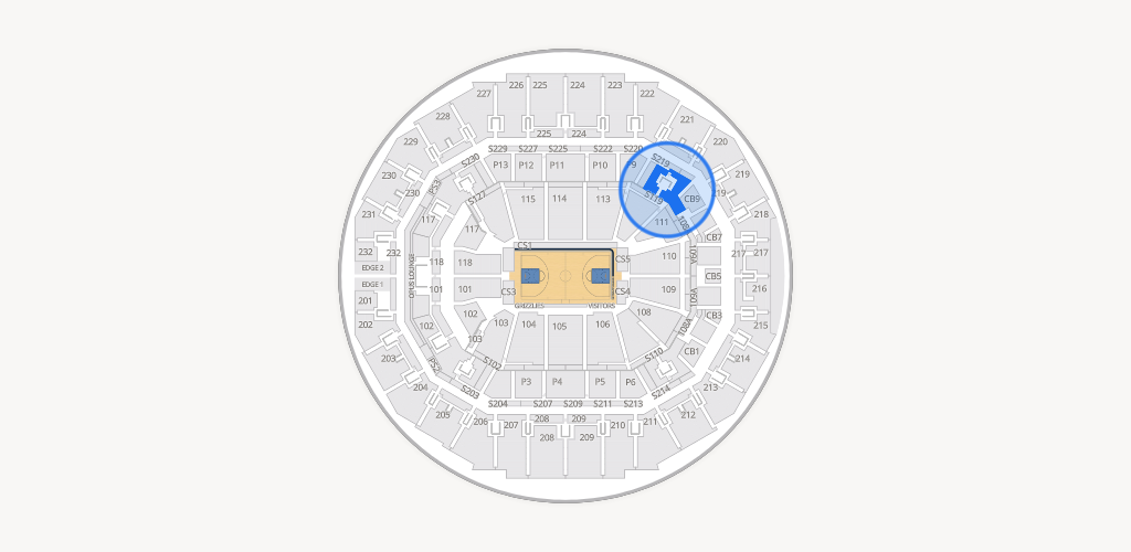 FedExForum Seating Chart