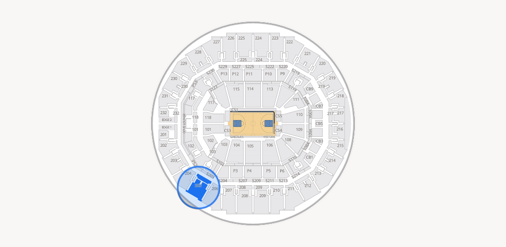 FedExForum Seating Chart