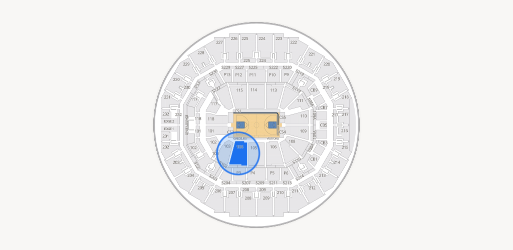 FedExForum Seating Chart