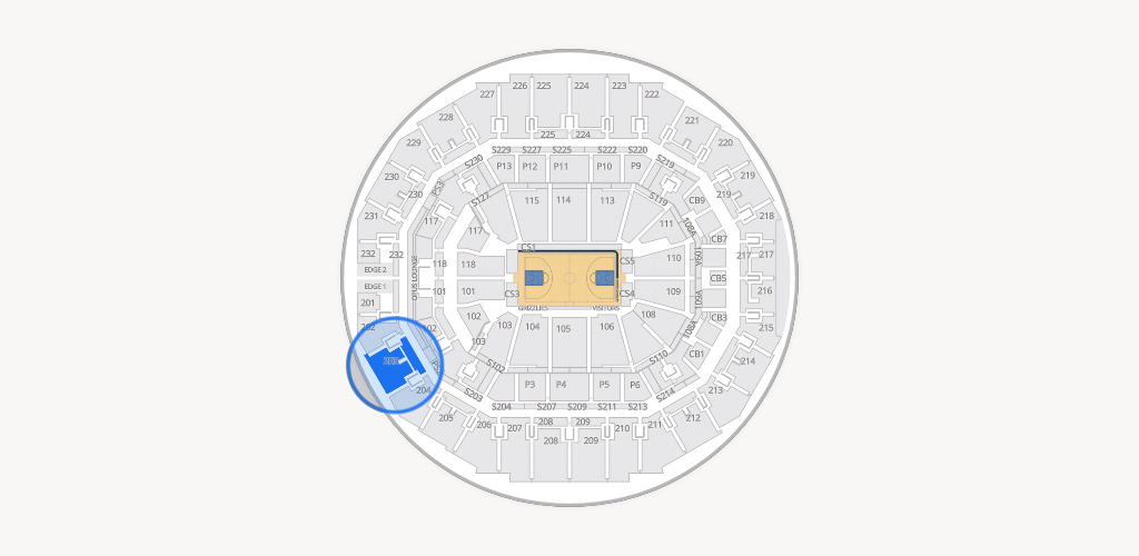 FedExForum Seating Chart