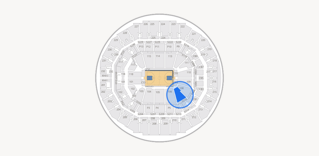 FedExForum Seating Chart