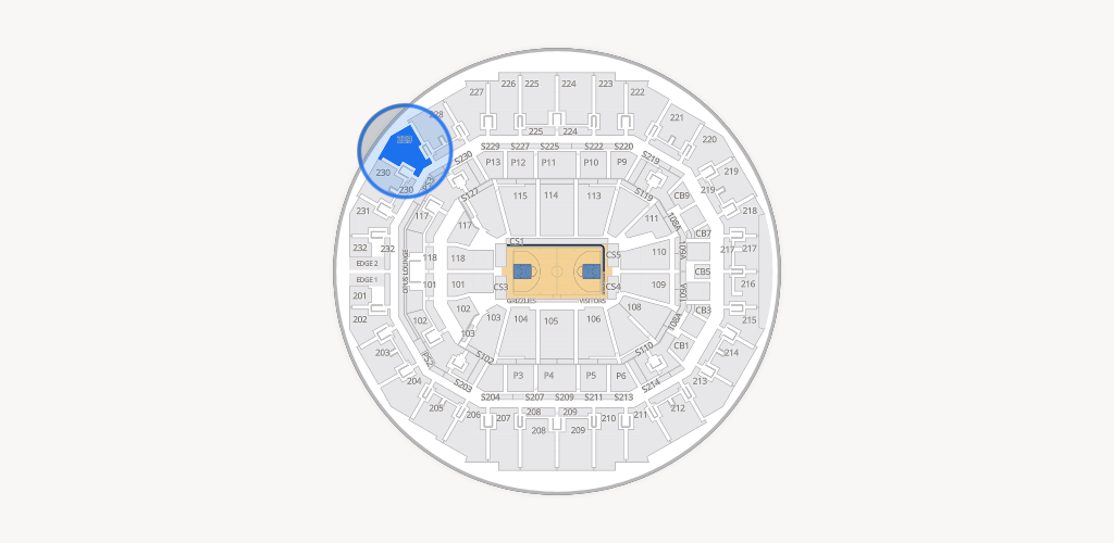 FedExForum Seating Chart