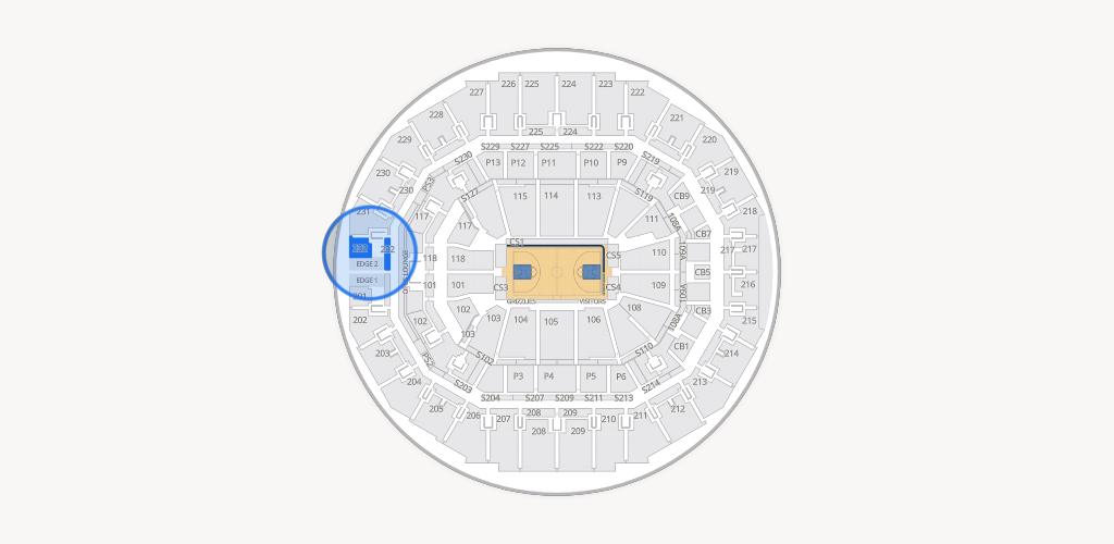 FedExForum Seating Chart