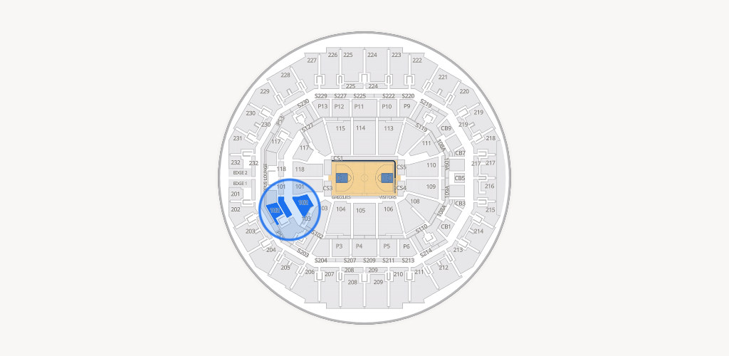 FedExForum Seating Chart