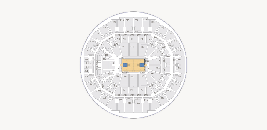 FedExForum Seating Chart