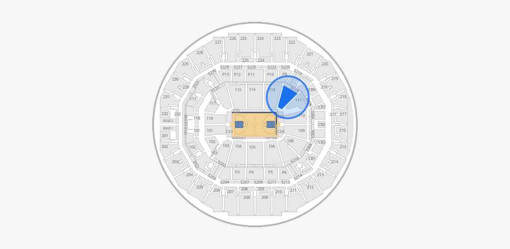FedExForum Seating Chart