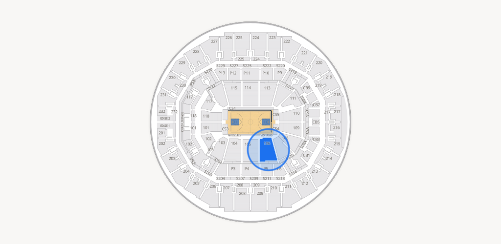 FedExForum Seating Chart