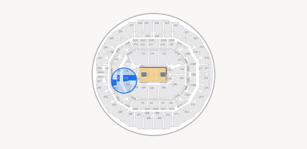 FedExForum Seating Chart