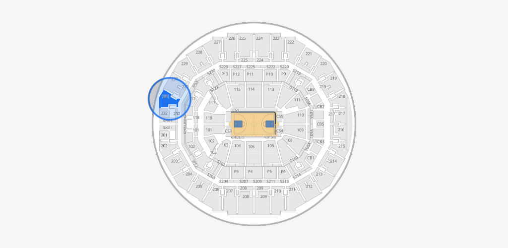 FedExForum Seating Chart