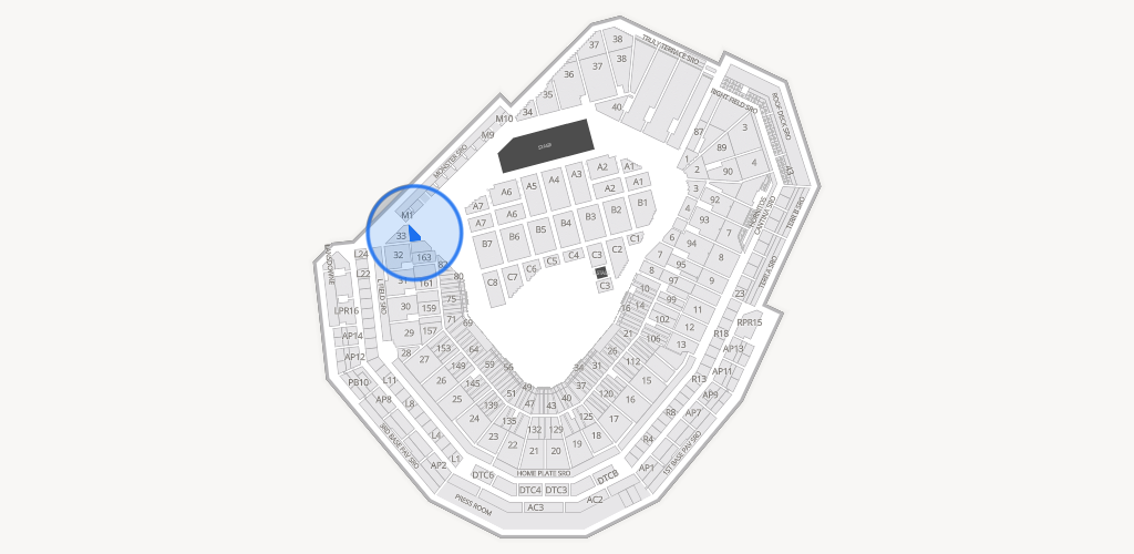 Fenway Park Seating Chart