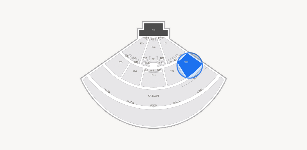 Fiddler's Green Amphitheatre Seating Chart