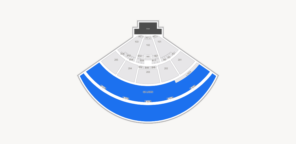Fiddler's Green Amphitheatre Seating Chart