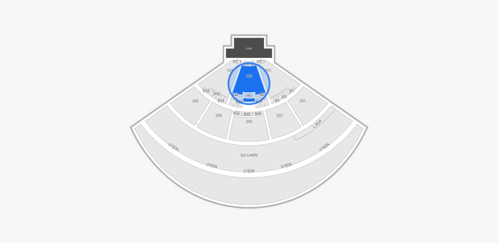 Fiddler's Green Amphitheatre Seating Chart