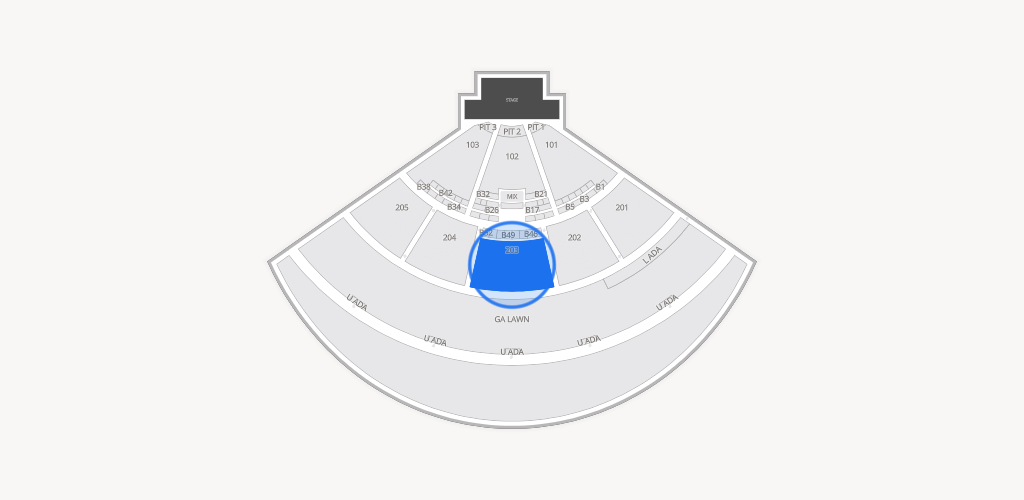 Fiddler's Green Amphitheatre Seating Chart