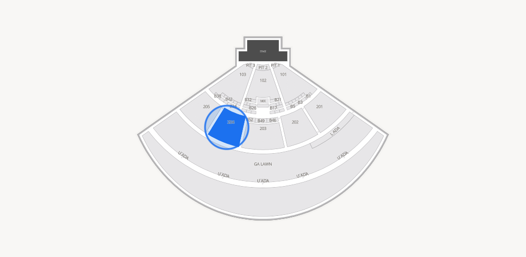 Fiddler's Green Amphitheatre Seating Chart