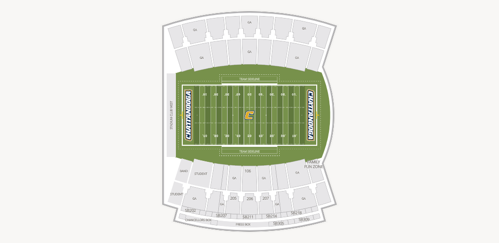 Finley Stadium Seating Chart