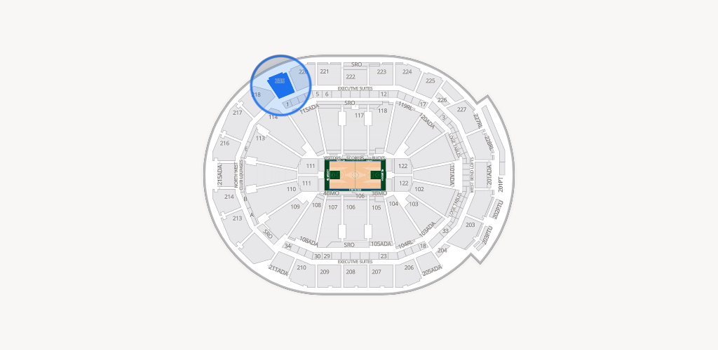Fiserv Forum Seating Chart