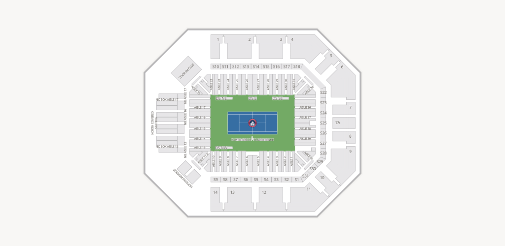 Fitzgerald Tennis Stadium at Rock Creek Park Tennis Center Seating Chart