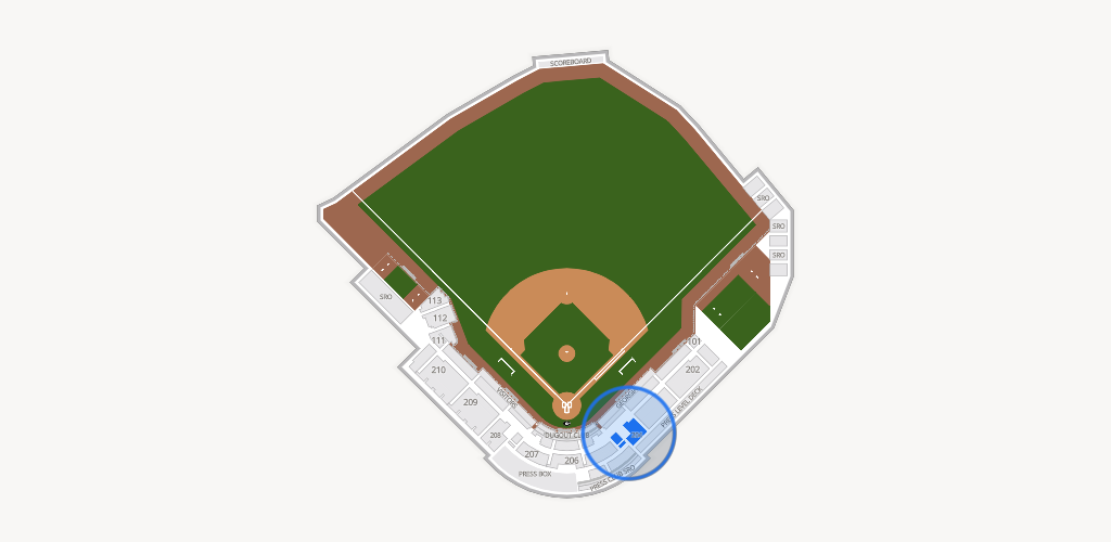 Foley Field Seating Chart