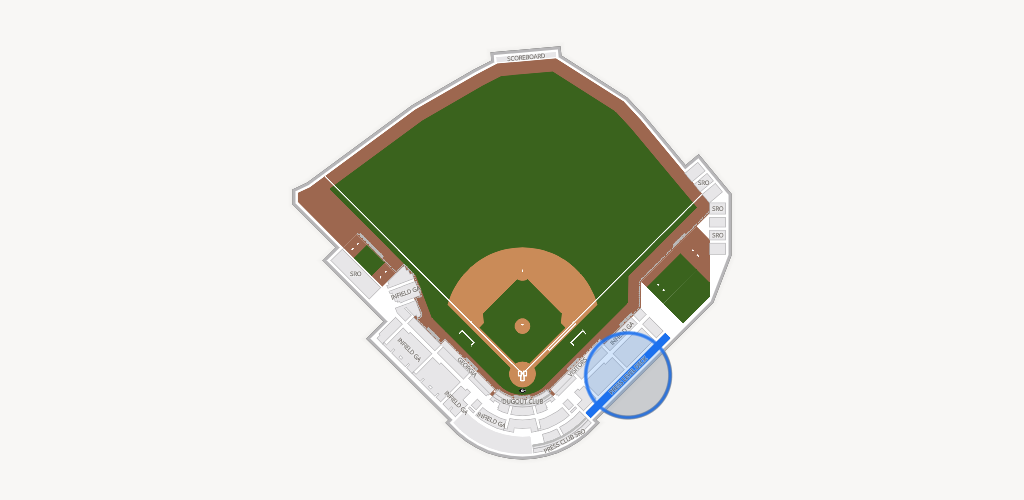 Foley Field Seating Chart