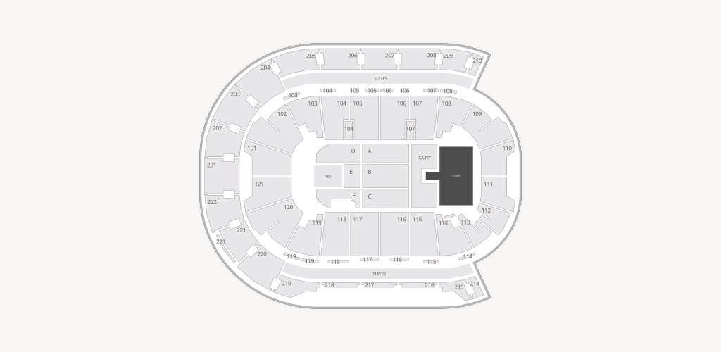 Ford Center - IN Seating Chart
