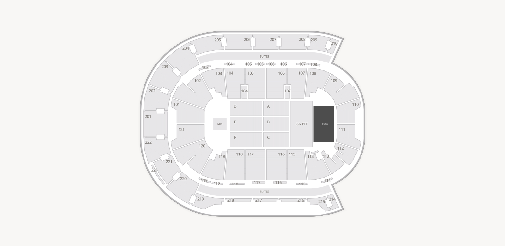 Ford Center - IN Seating Chart