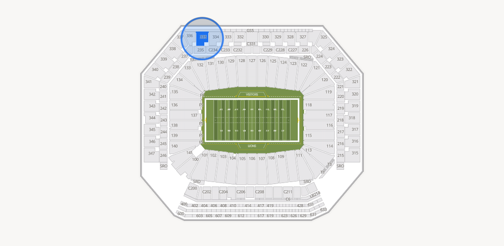 Ford Field Seating Chart