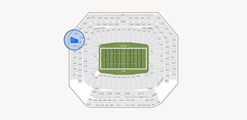 Ford Field Seating Chart