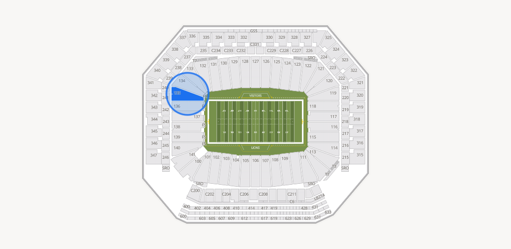 Ford Field Seating Chart