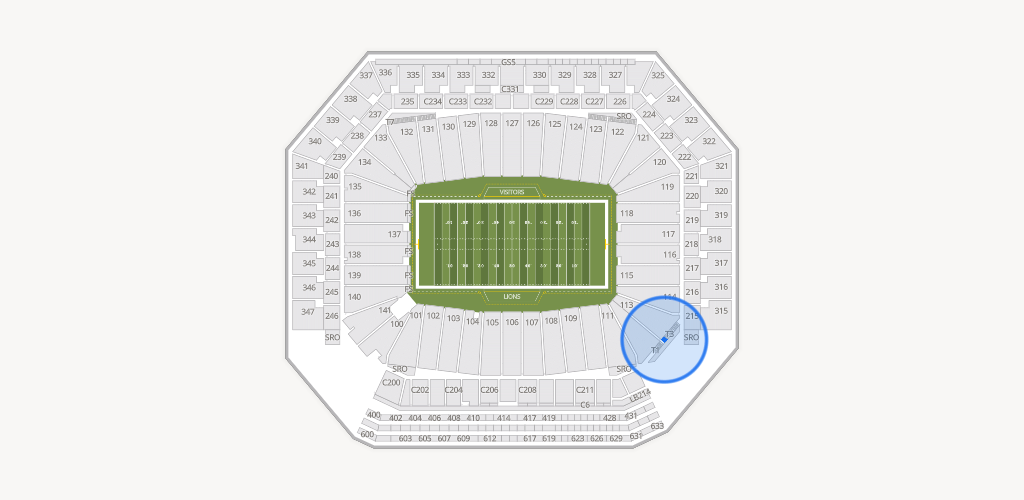 Ford Field Seating Chart