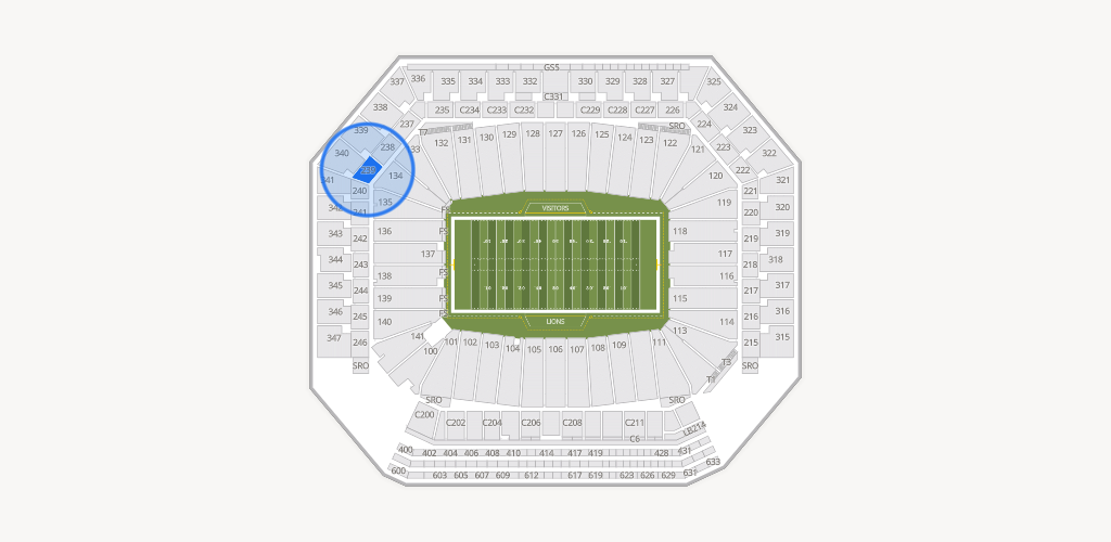Ford Field Seating Chart