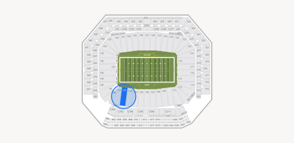 Ford Field Seating Chart