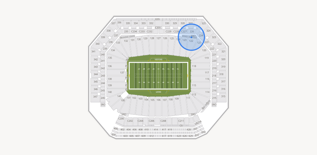 Ford Field Seating Chart