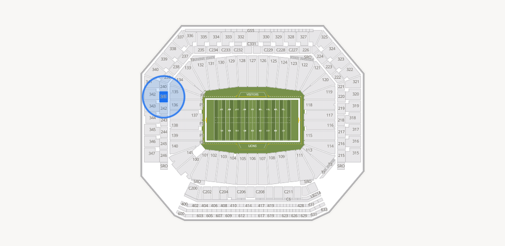 Ford Field Seating Chart