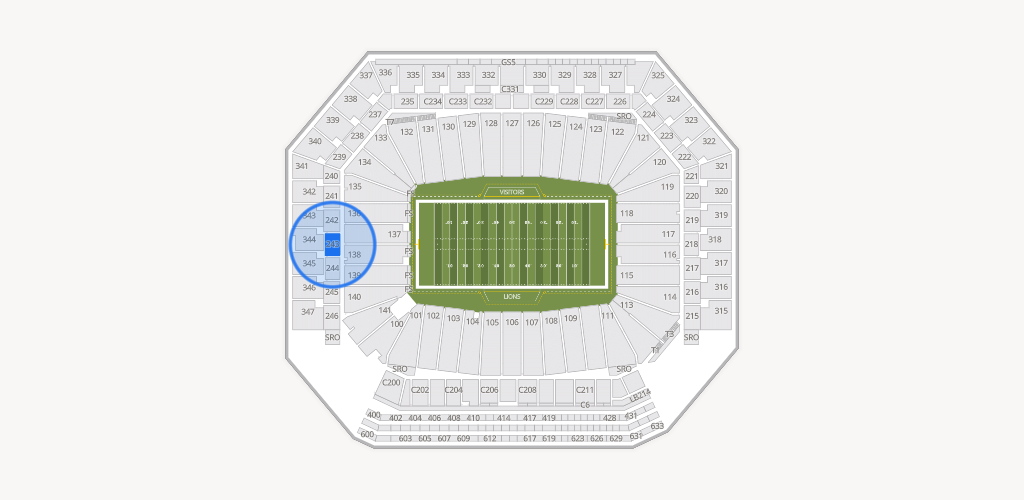 Ford Field Seating Chart